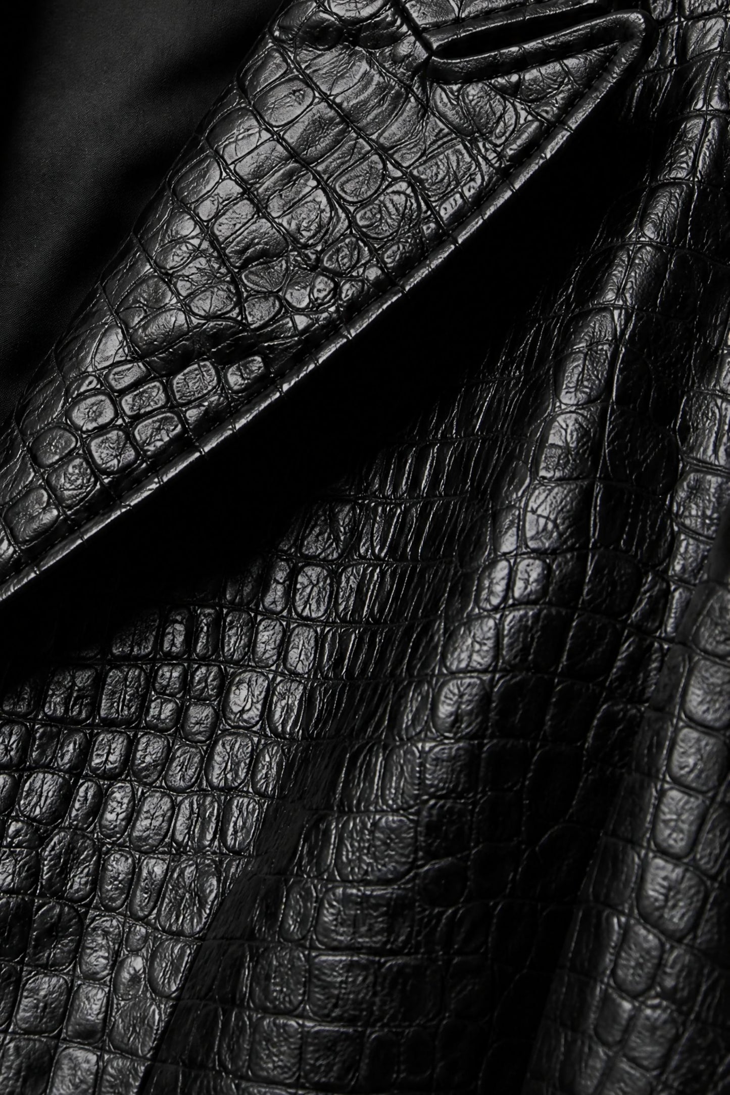 BLAZER DETAILS mock croc