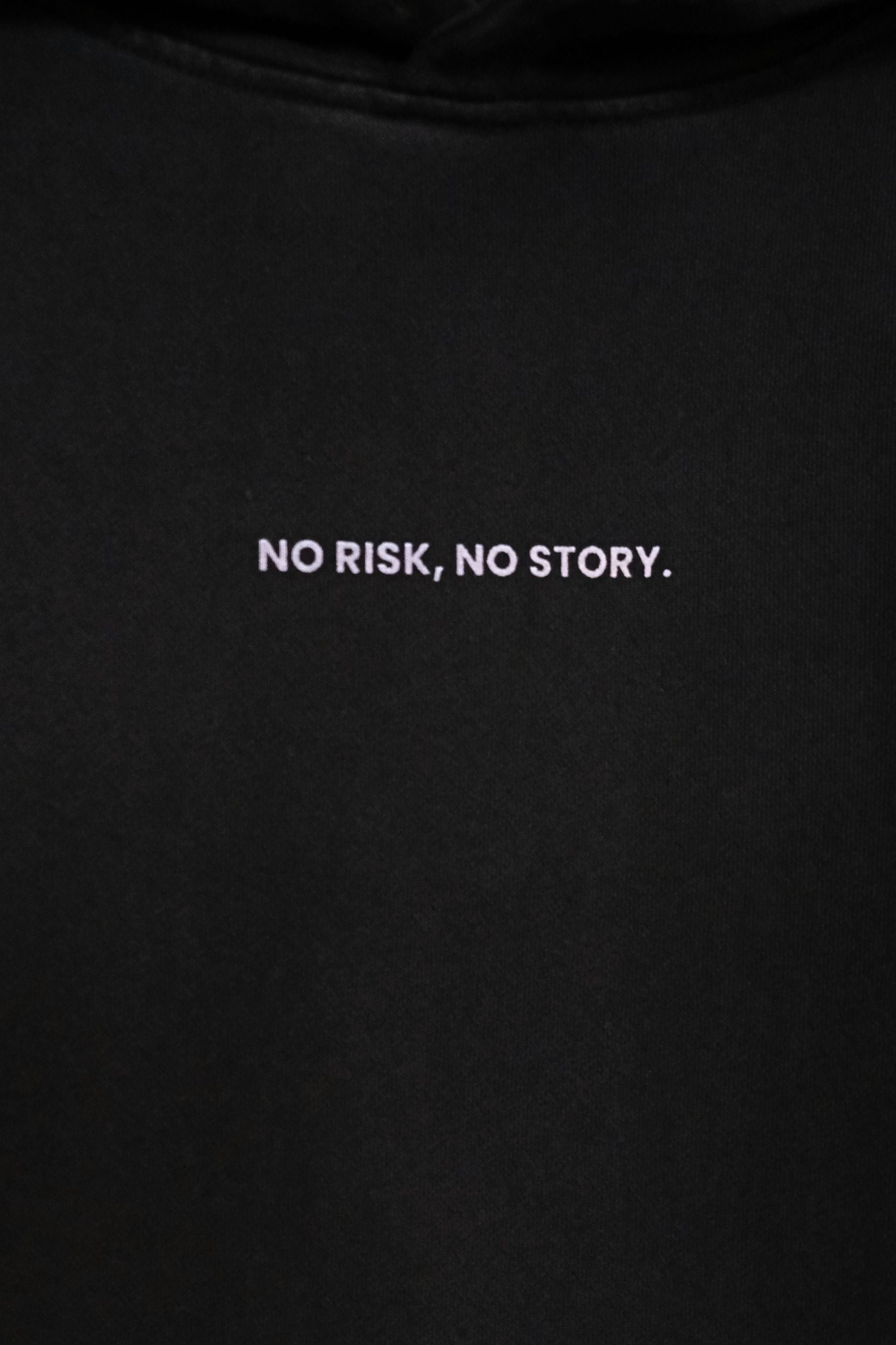 Organic Cotton Unisex No Risk No Story Hoodie by TOMBE STUDIOS