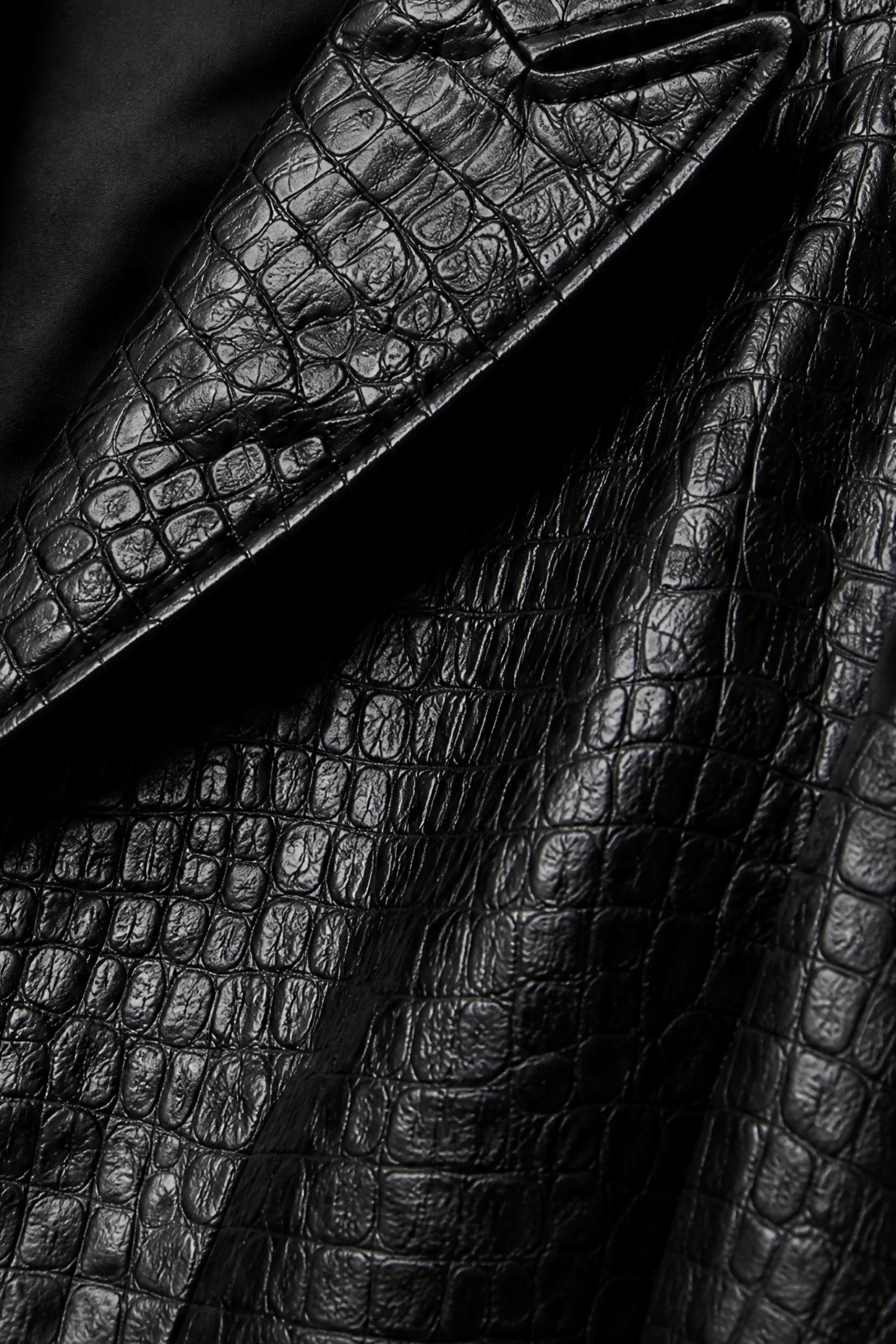 BLAZER DETAILS mock croc