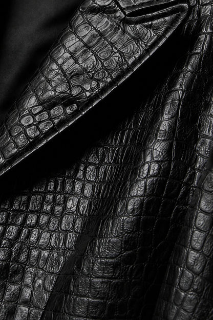 BLAZER DETAILS mock croc