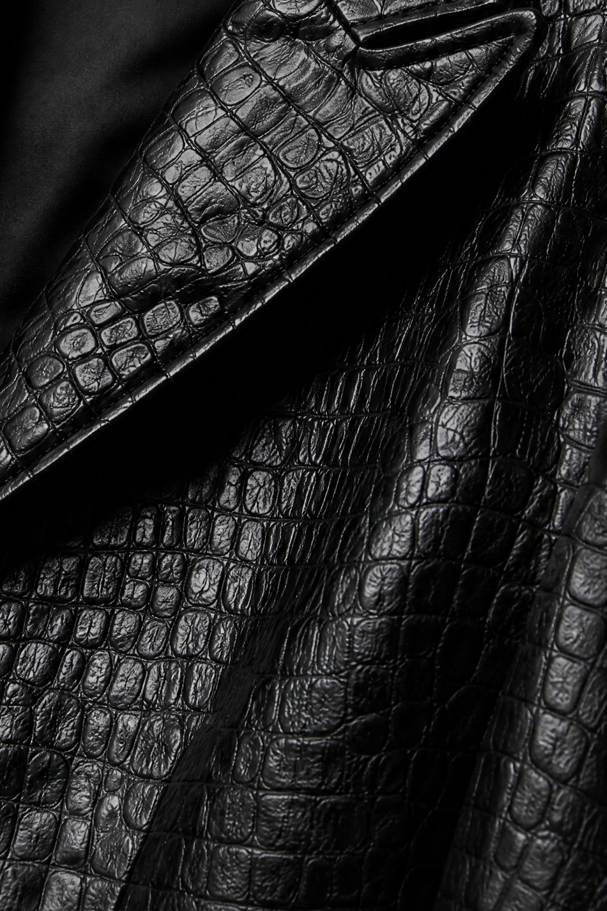 BLAZER DETAILS mock croc